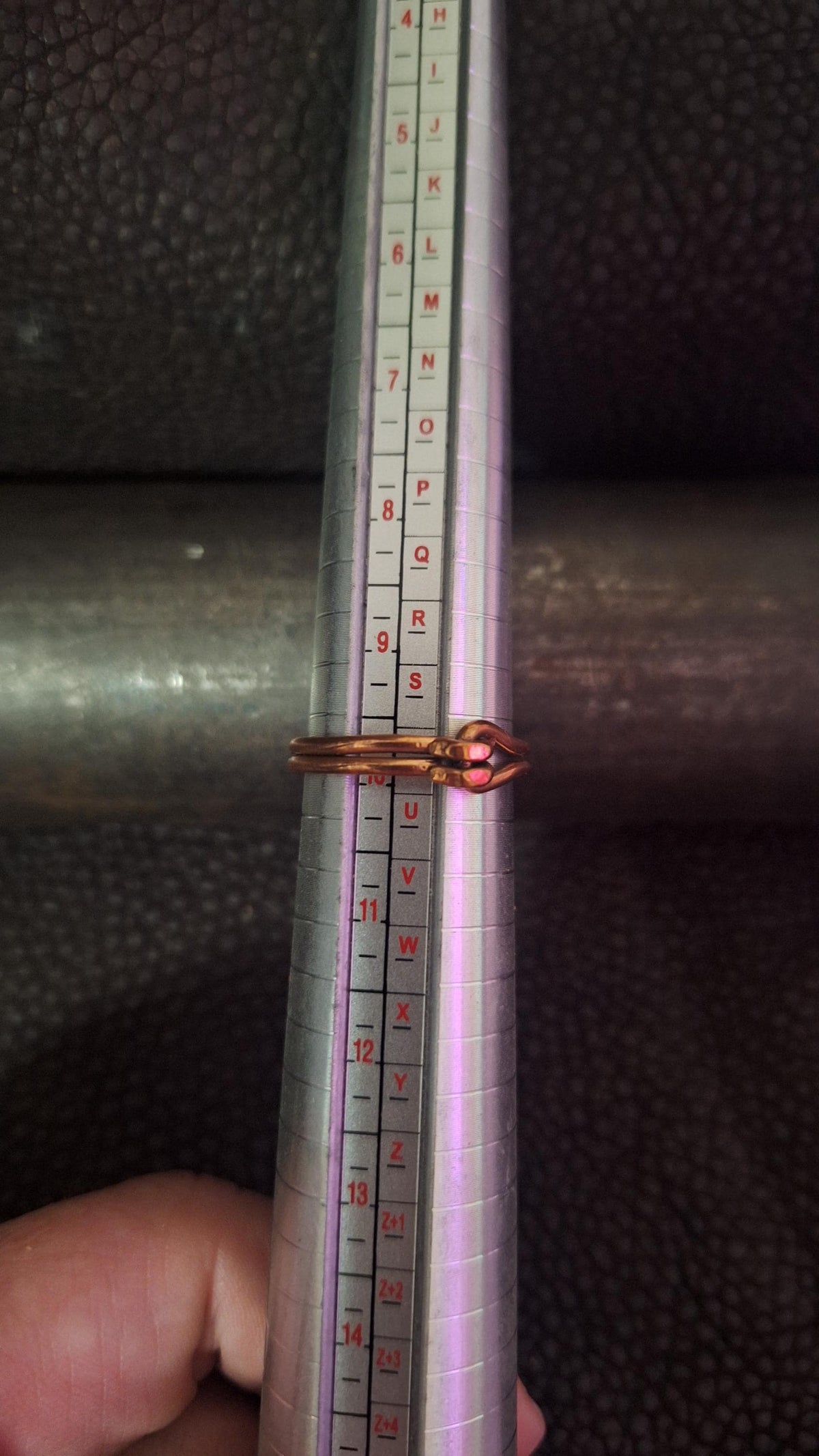Hand Forged Copper Artisan Claw Clasp Ring