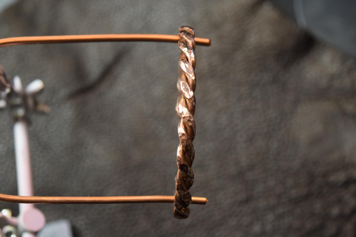 Handcrafted Solid Braided Copper Cuff Bracelet