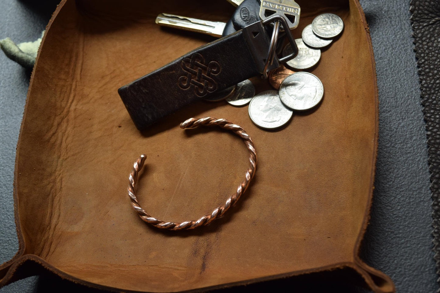Handcrafted Solid Braided Copper Cuff Bracelet