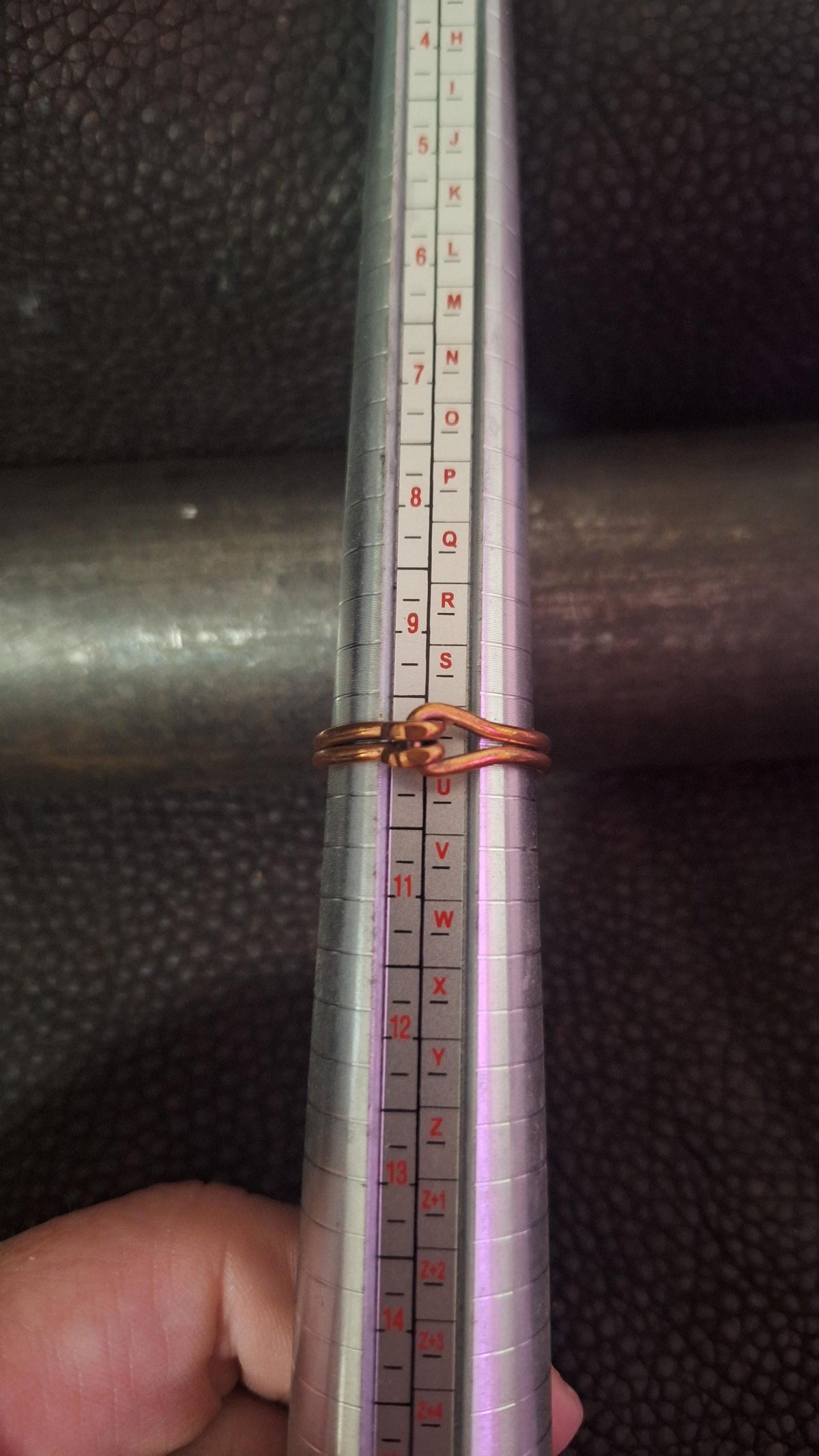 Hand Forged Copper Artisan Claw Clasp Ring