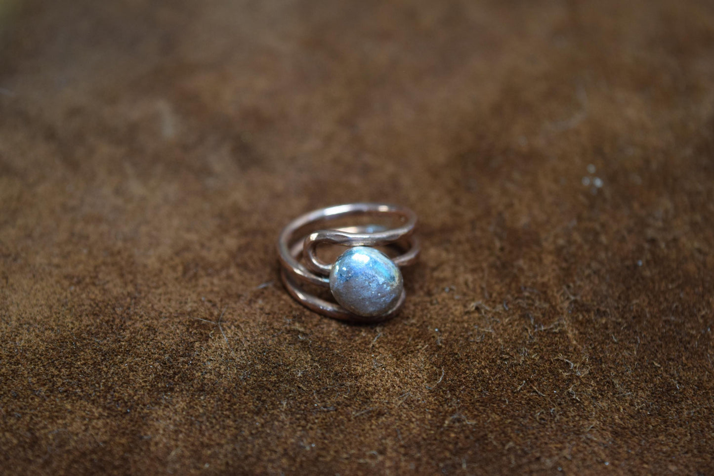 Handmade Copper & Silver Wrap Ring