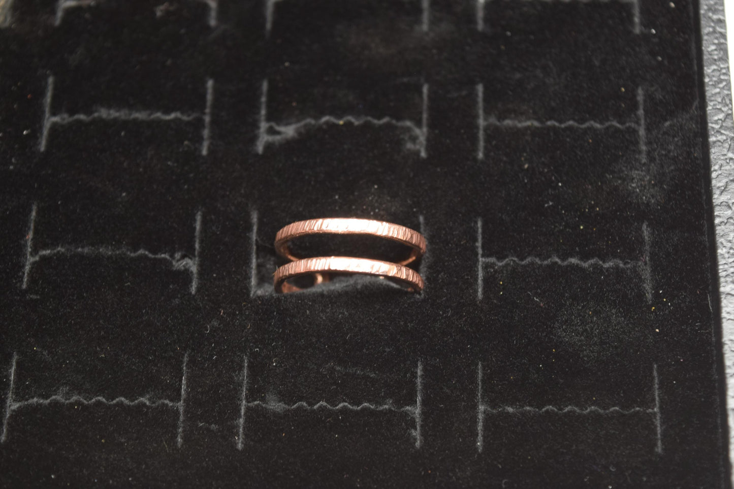 Hand Forged Copper Wide Double Wrap Ring