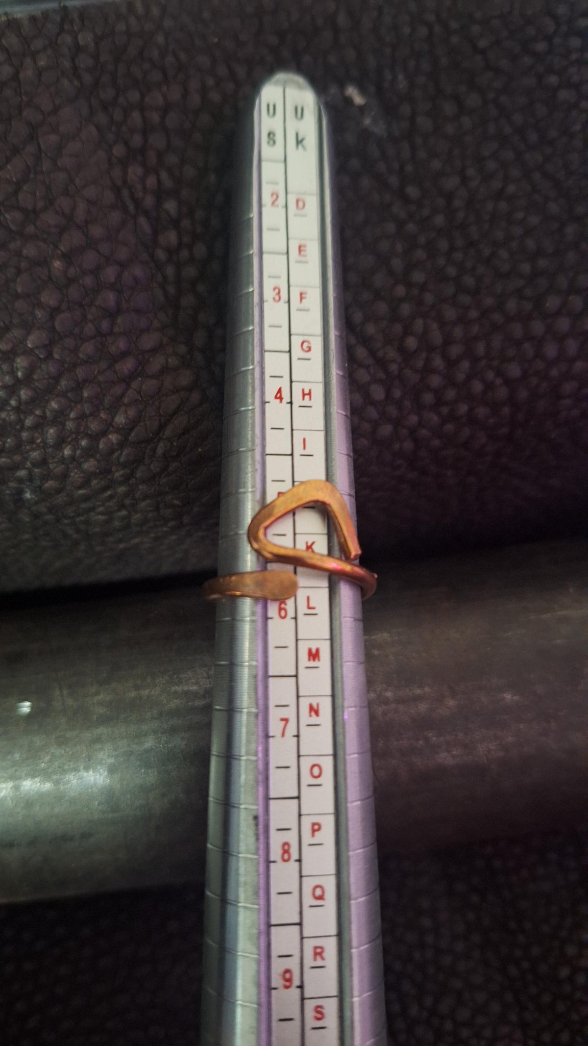 Hand Forged Copper Artisan Wanderer's Compass Ring, Adjustable