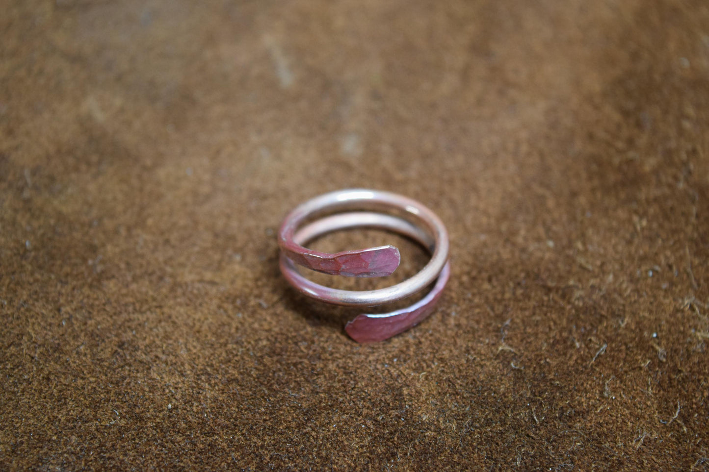 Hand Forged Copper Wrap Ring