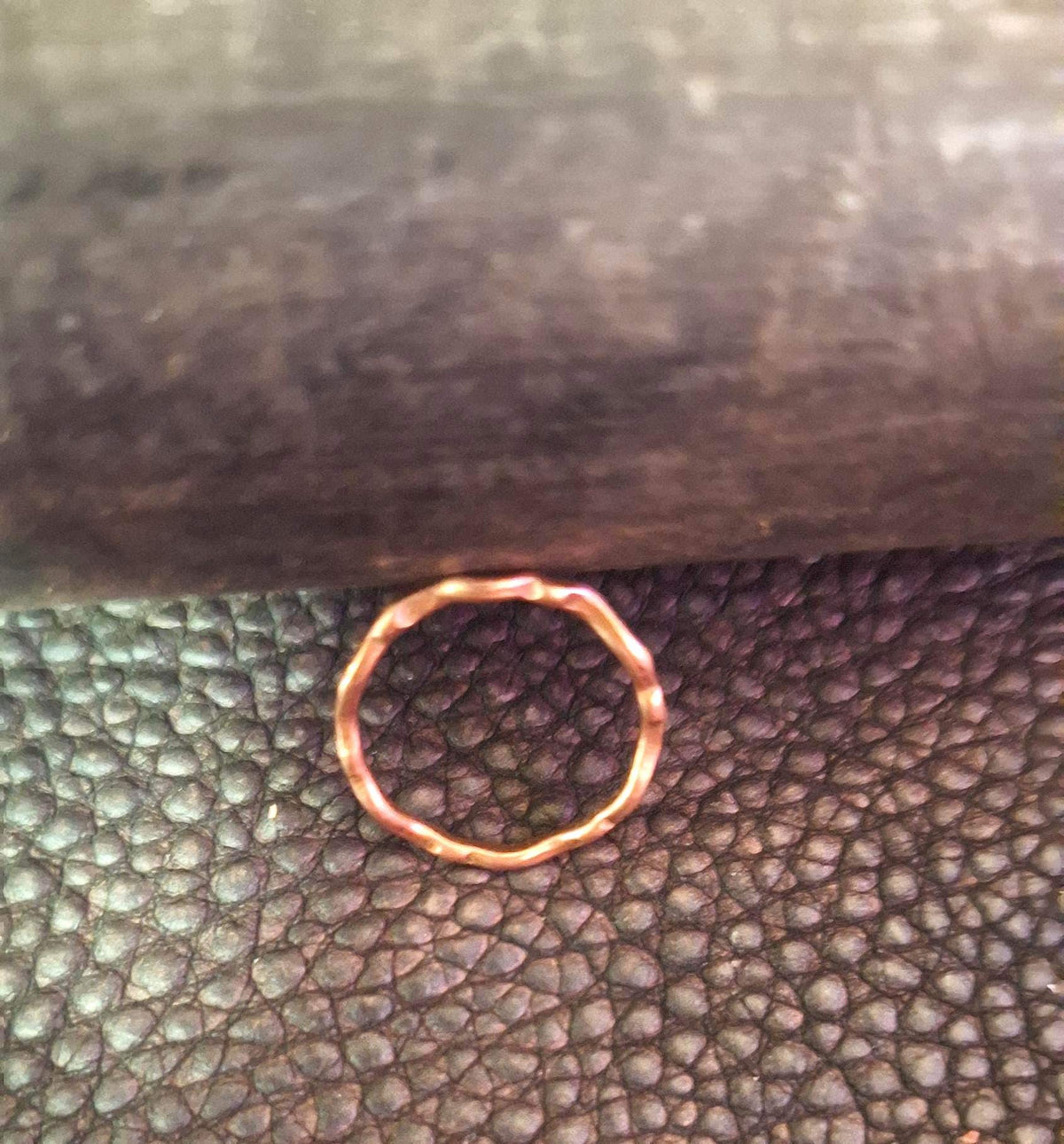 Hand Forged Copper Artisan Scalloped Ring!